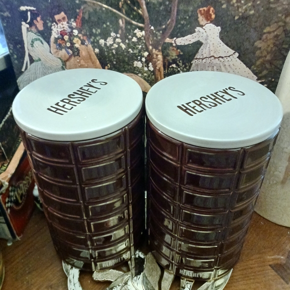 🍪4 VINTAGE SET Hershey Cookie Jar 🍪 By Fitz & Floyd,Rare Hard To Come By.🎁 - Picture 7 of 16